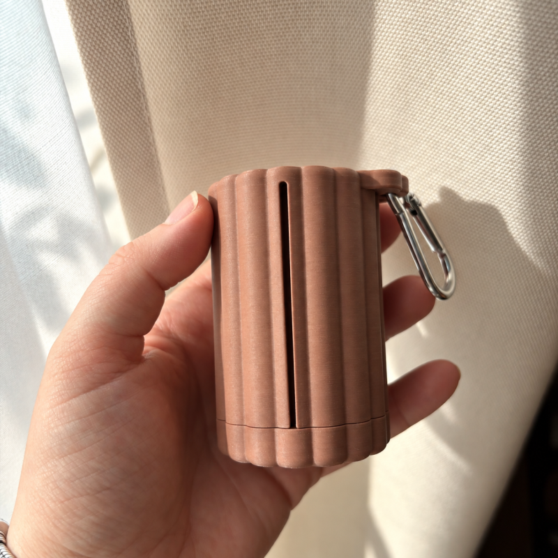 Porte sacs-à-crotte Fleur — Taupe Taupe (Mat)
